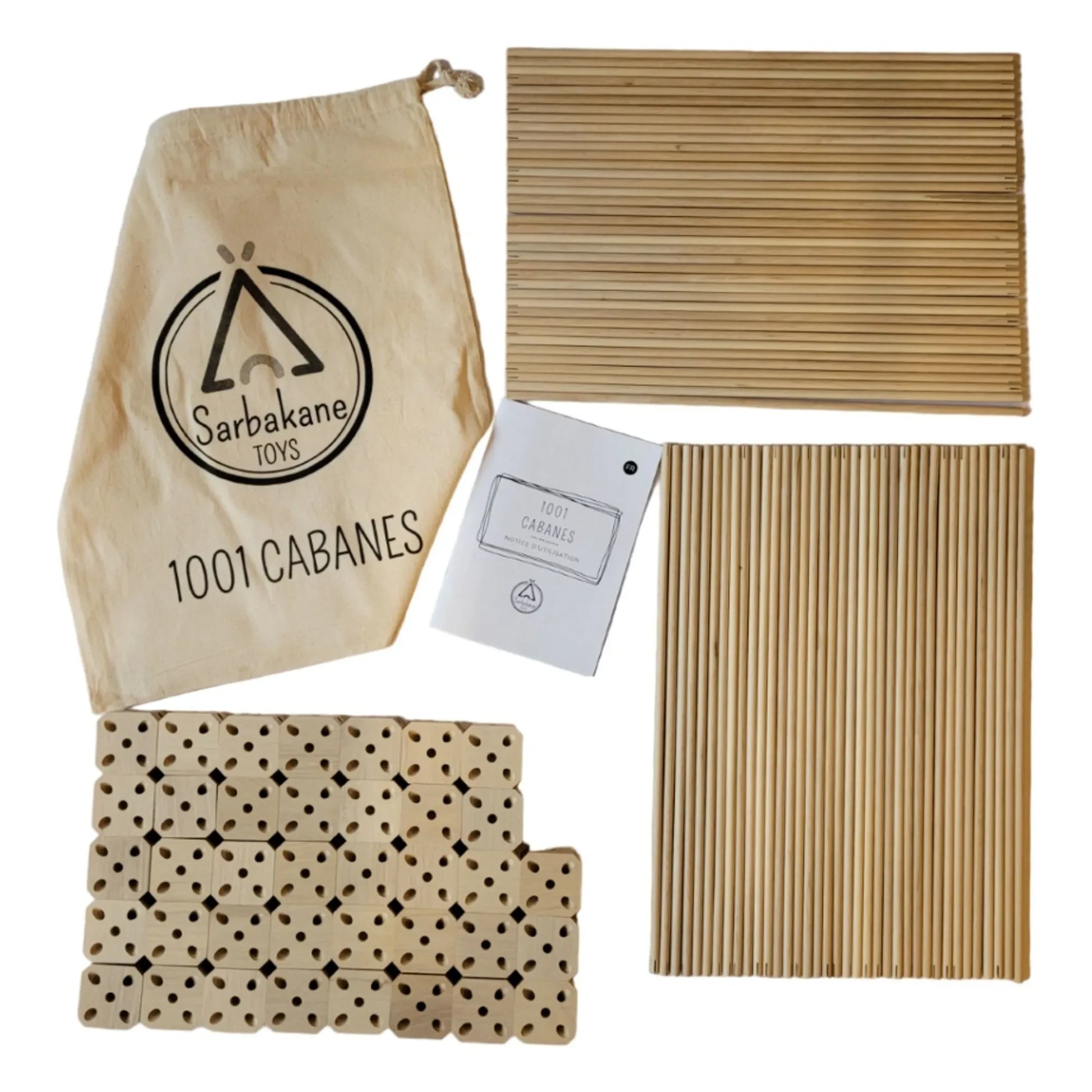 Sarbakane - Cabane à construire - Pack Castor - 111 pieces