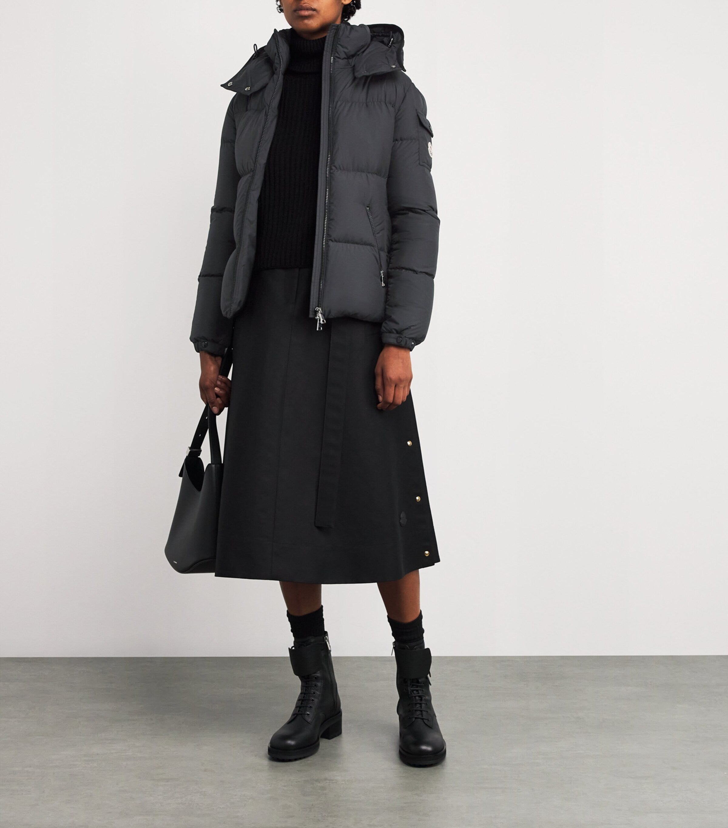 Moncler Black Down Water-Resistant Fourmines Jacket