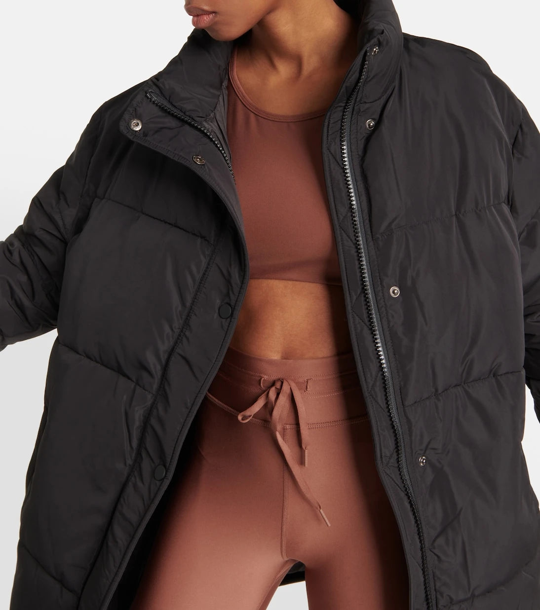 The Upside - Rocky belted puffer jacket