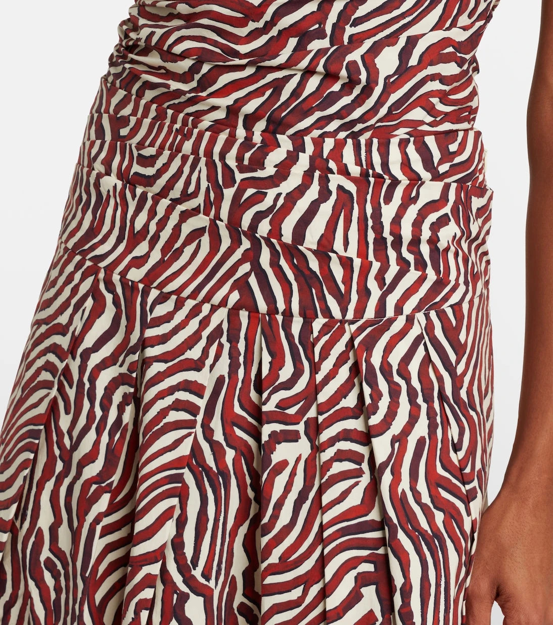 Proenza Schouler - White Label Nessa printed cotton-blend midi skirt