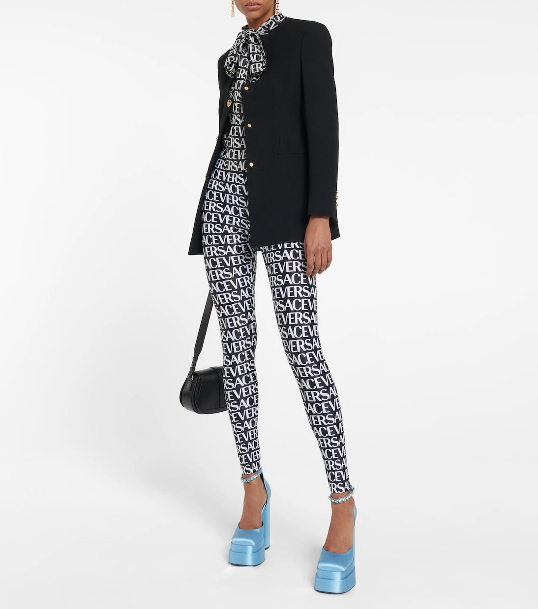 Versace - Medusa Aevitas saten platform topuklu ayakkabı