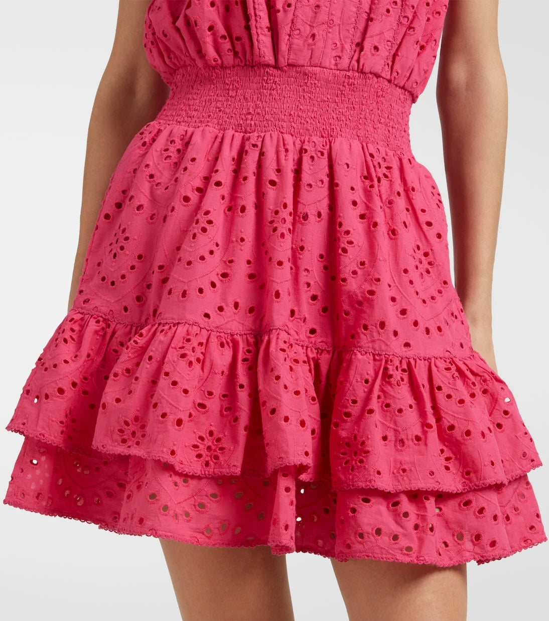 Poupette St Barth - Camila shirred cotton minidress