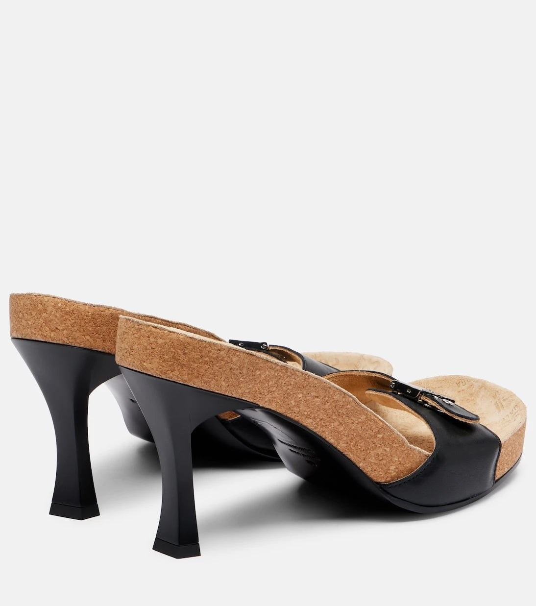 Balenciaga - x Scholl 80 leather mules
