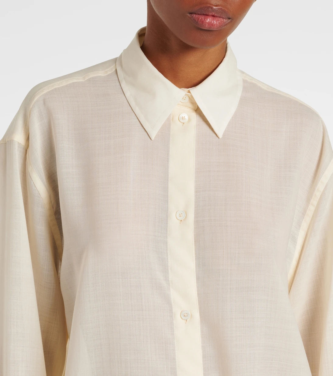 Toteme - Sheer wool shirt