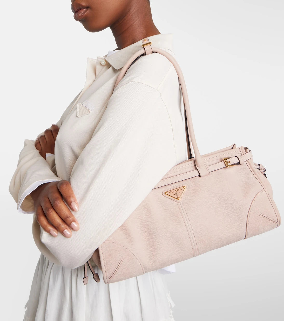 Prada - Prada Bonnie Medium leather shoulder bag