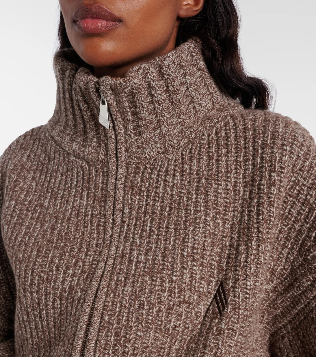 The Attico - Embroidered wool and cashmere cardigan