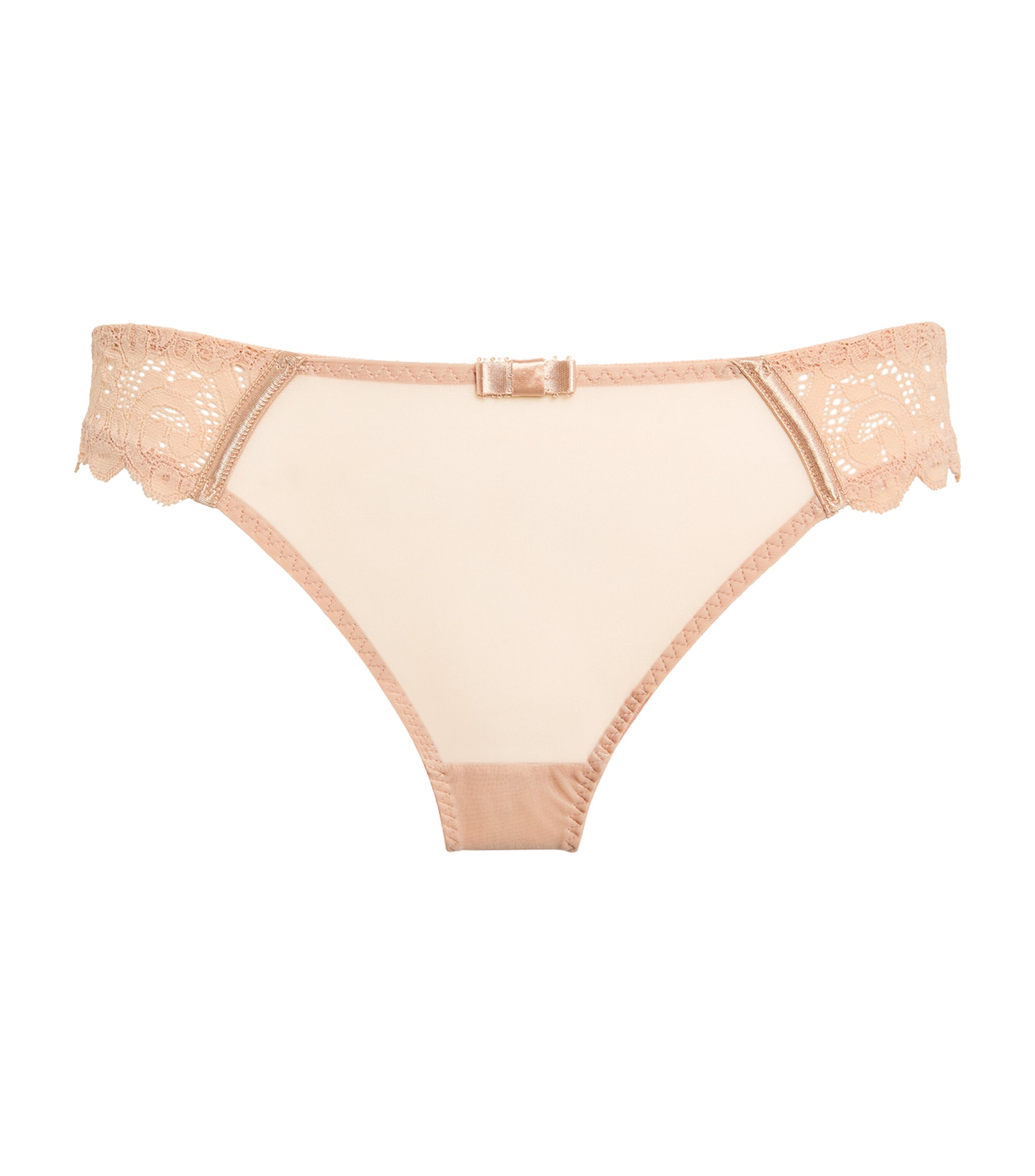 Maison Lejaby Nude Lace-Detail Gaby Briefs