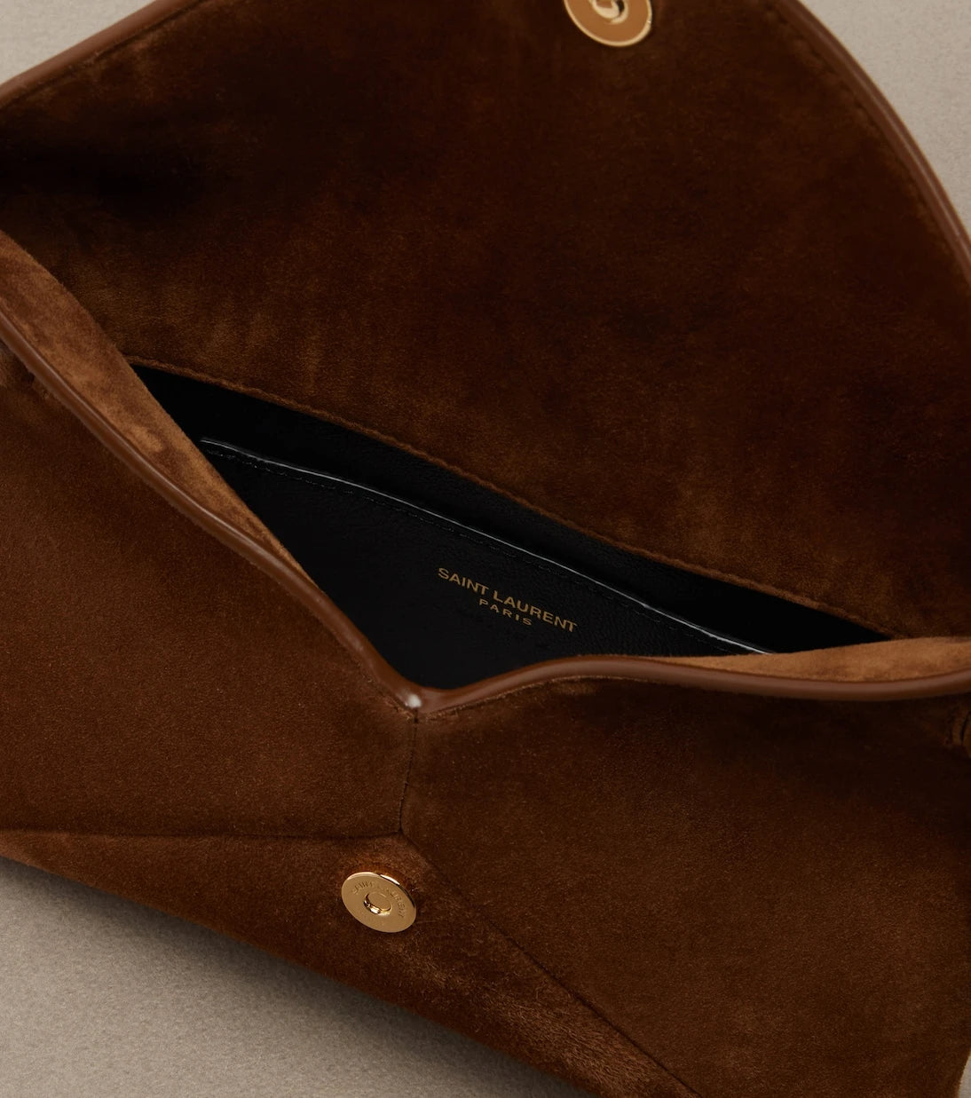 Saint Laurent - Cassandre Small suede pouch