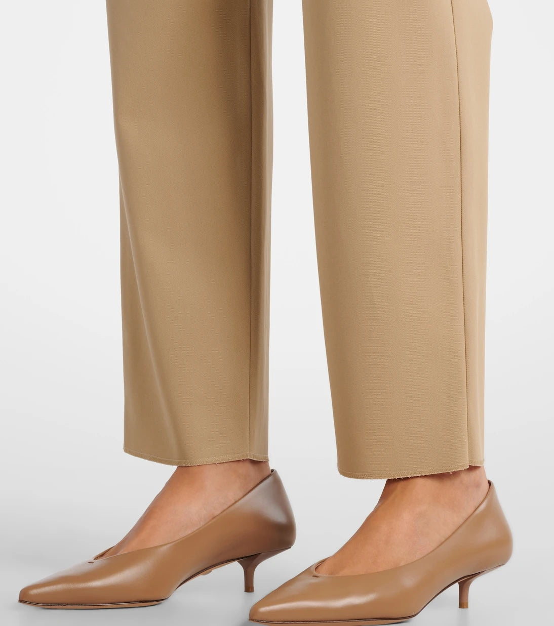 Max Mara - Dede pleated cotton slim pants