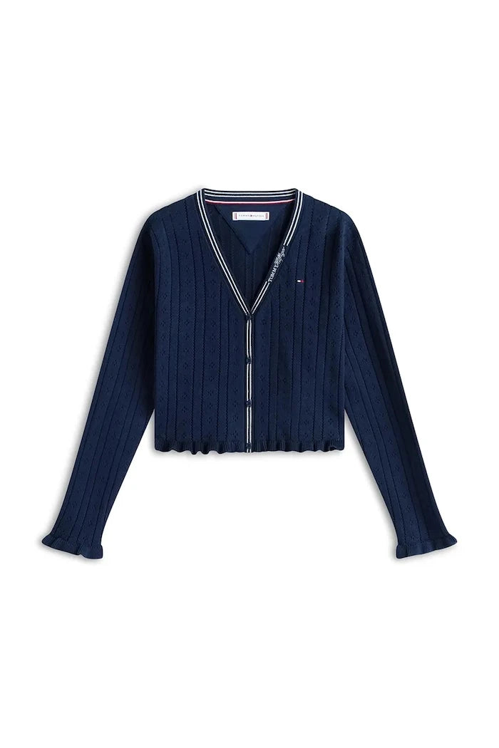 Tommy Hilfiger жилетка за деца от памук