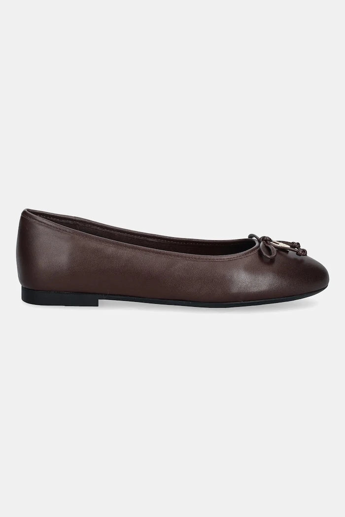 Кожени балеринки Tommy Hilfiger HILFIGER SMOOTH LTHR BALLET