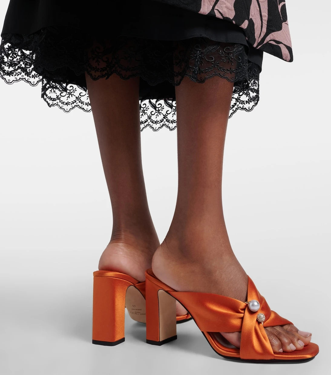 Jimmy Choo - Rafi embellished satin mules