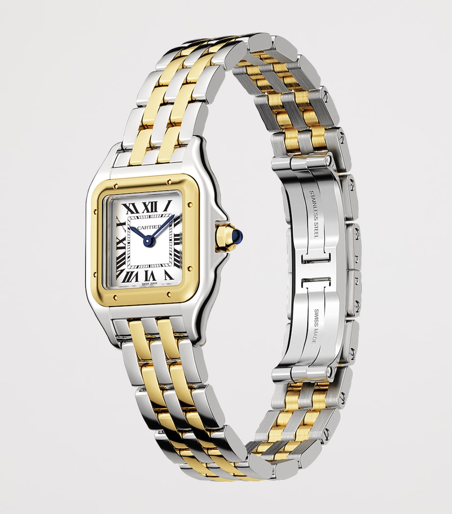 Small Yellow Gold and Stainless Steel Panthère de Cartier Watch 23mm