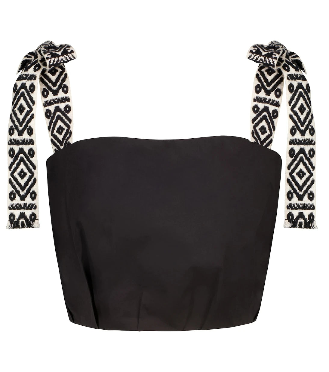 Johanna Ortiz - Rituals stretch cotton-blend crop top