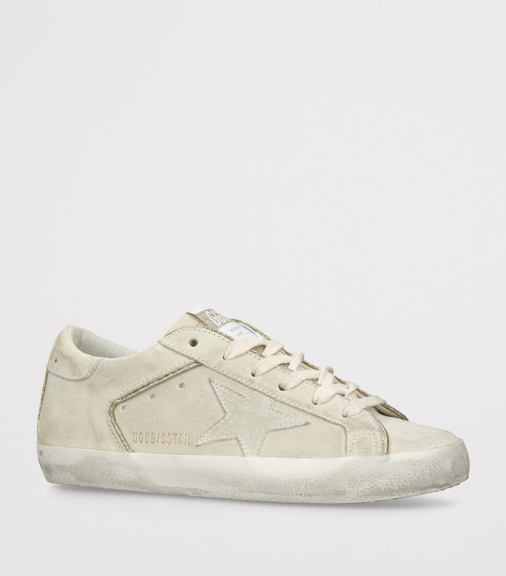 Golden Goose Beige Suede Super Star Sneakers