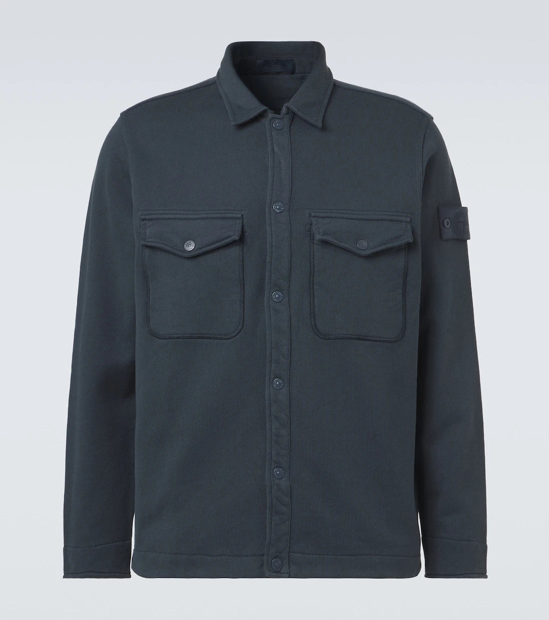 Stone Island - قميص من القطن والصوف