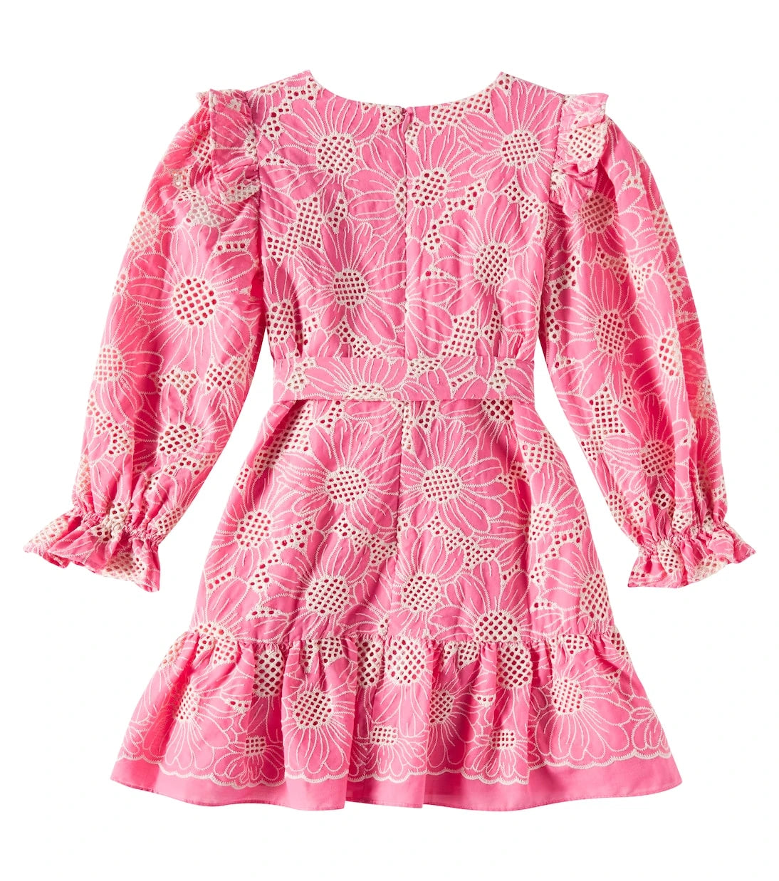 Patachou - Embroidered cotton voile dress
