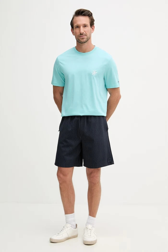 Tommy Hilfiger pamuklu basic erkek tişört SUMMER