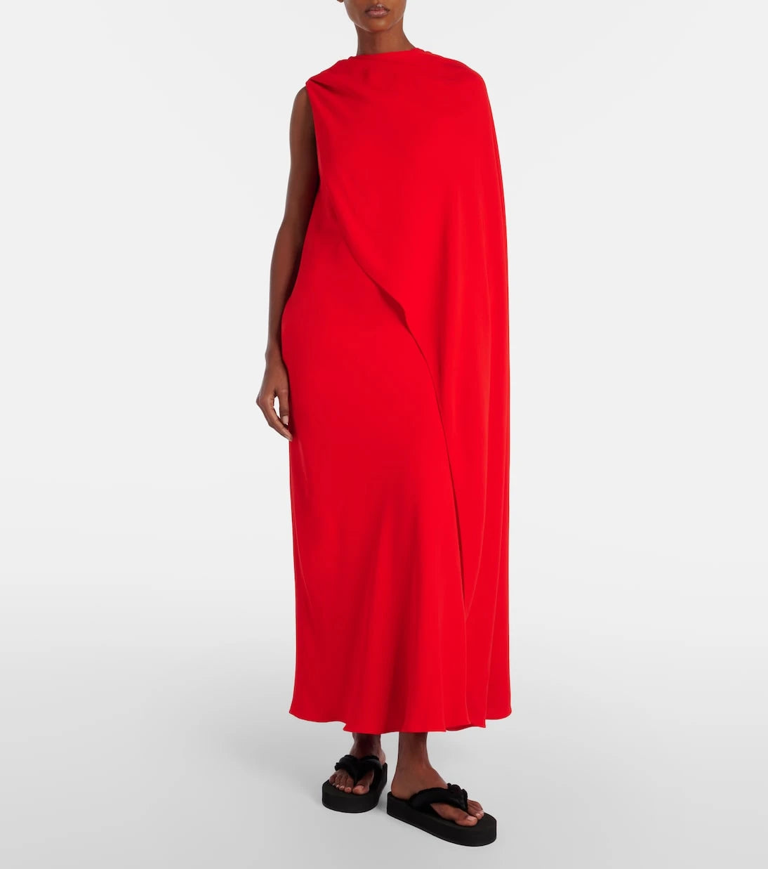 Balenciaga - Open-back caped gown