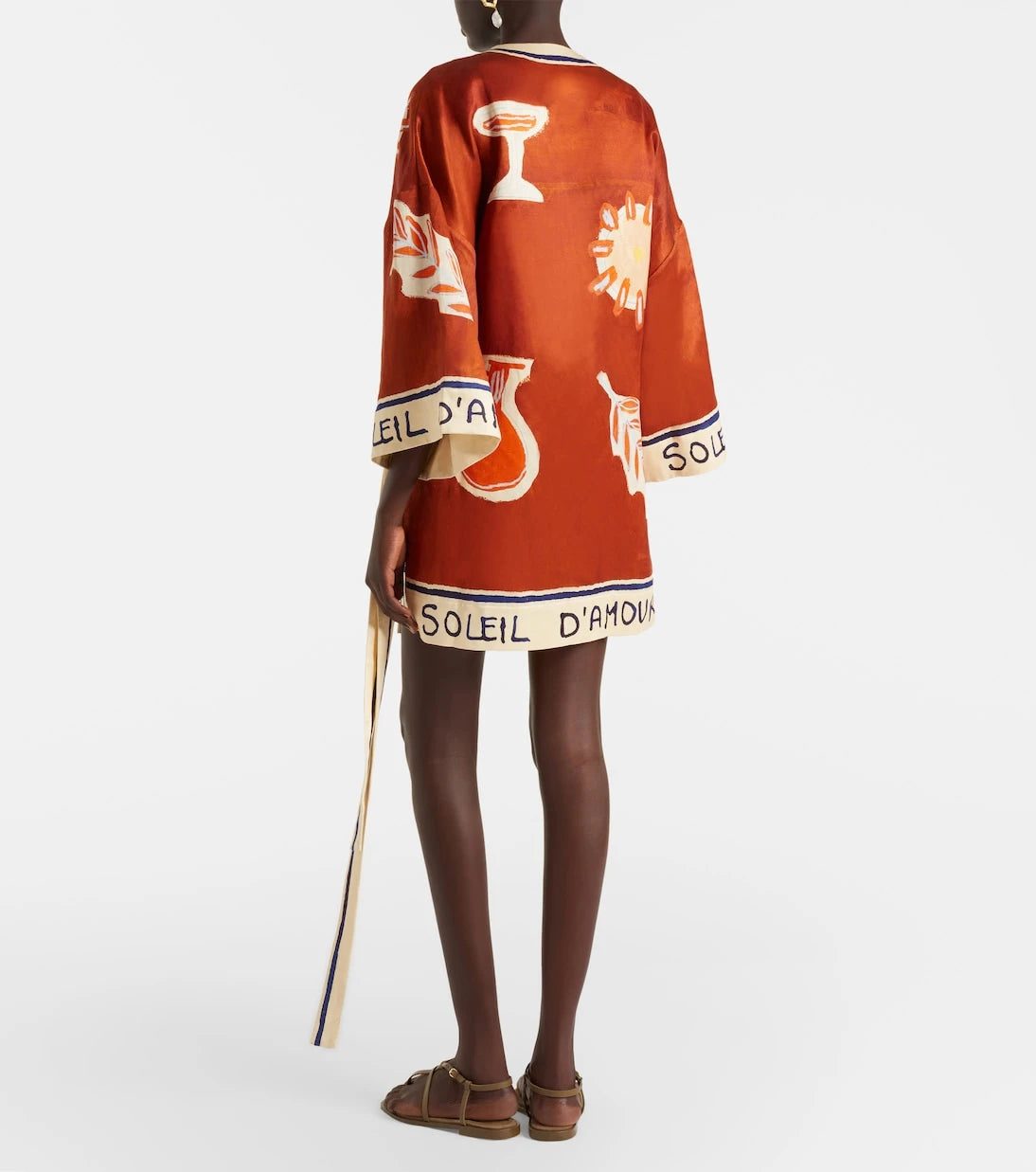 Alémais - x LRNCE Soleil D'Amour printed wrap dress