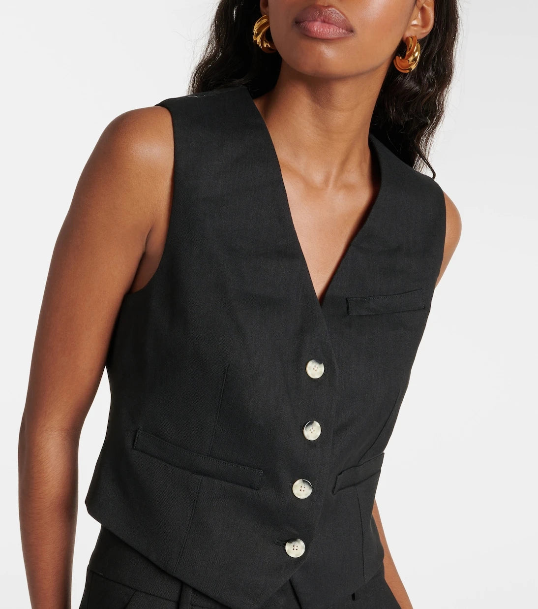 Veronica Beard - Bennett linen-blend twill vest