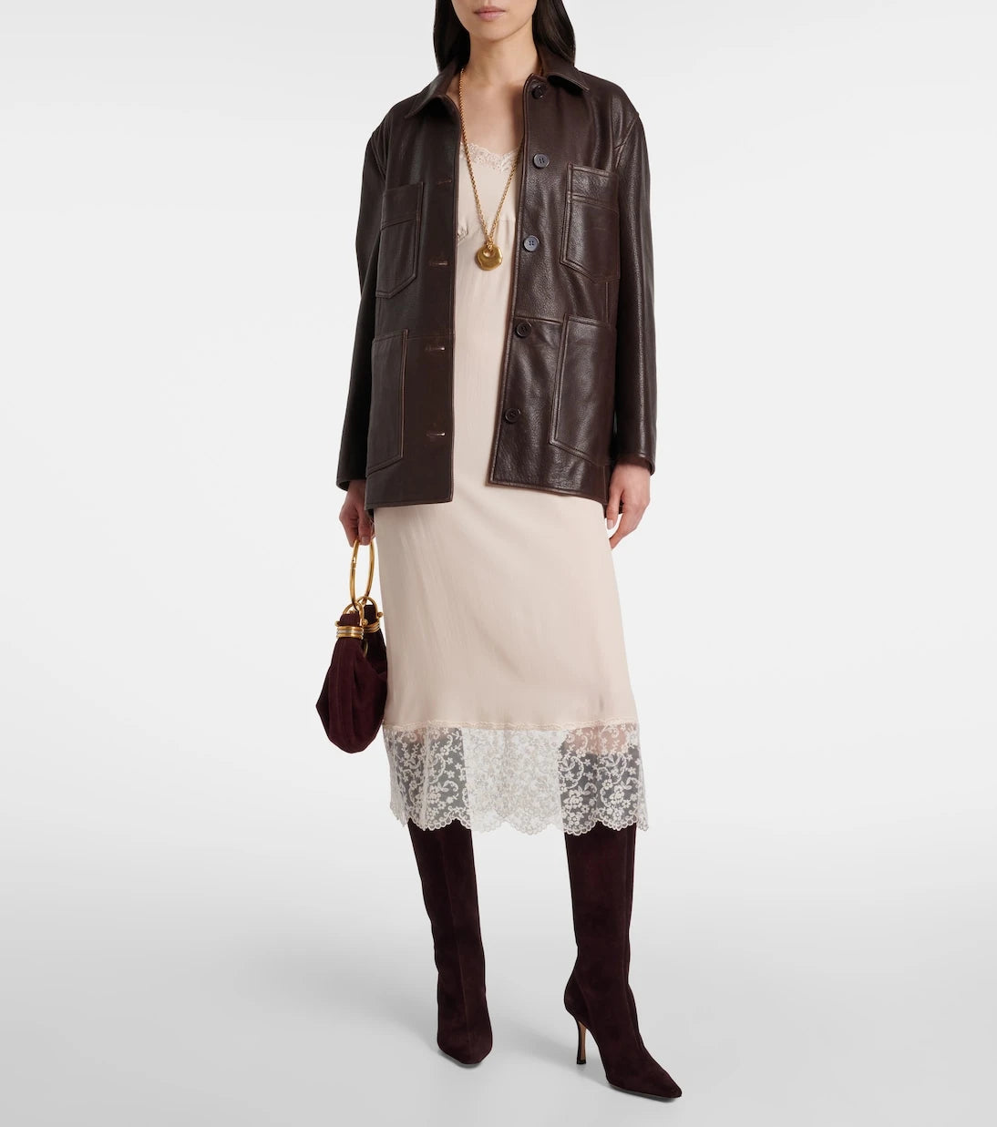 Jimmy Choo - Agathe 85 suede knee-high boots