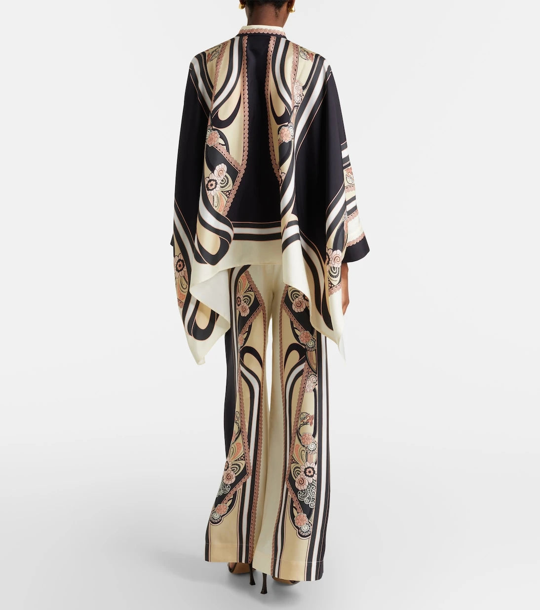 La DoubleJ - Printed silk palazzo pants