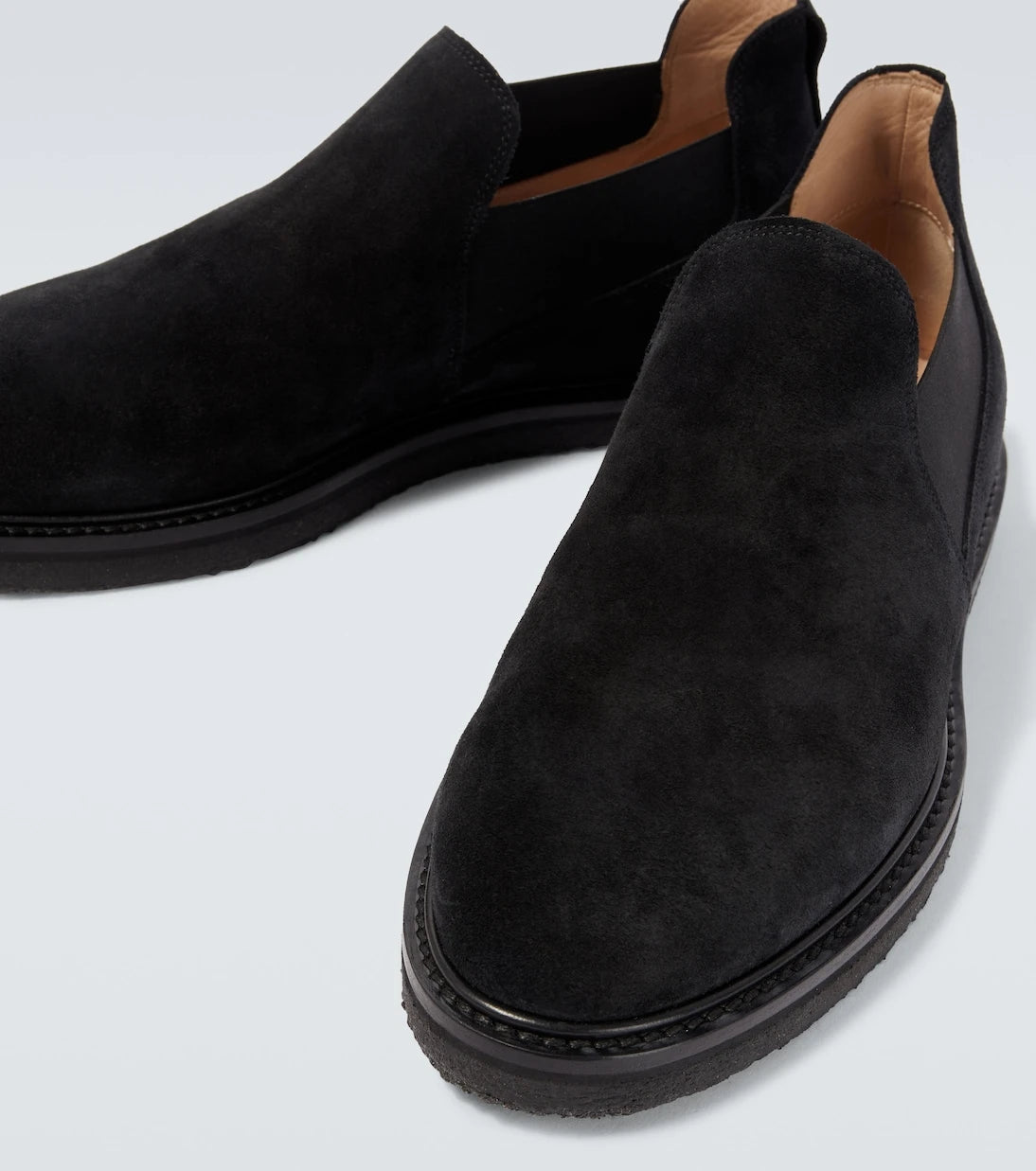 The Row - Parker suede slip-on shoes