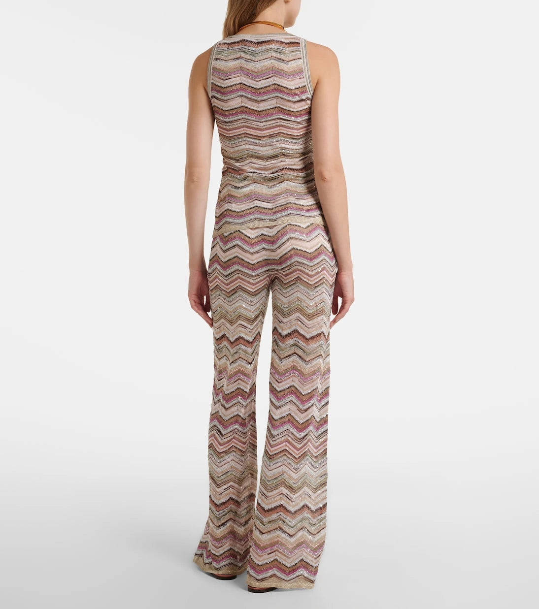 Missoni - Zigzag lamé wide-leg pants