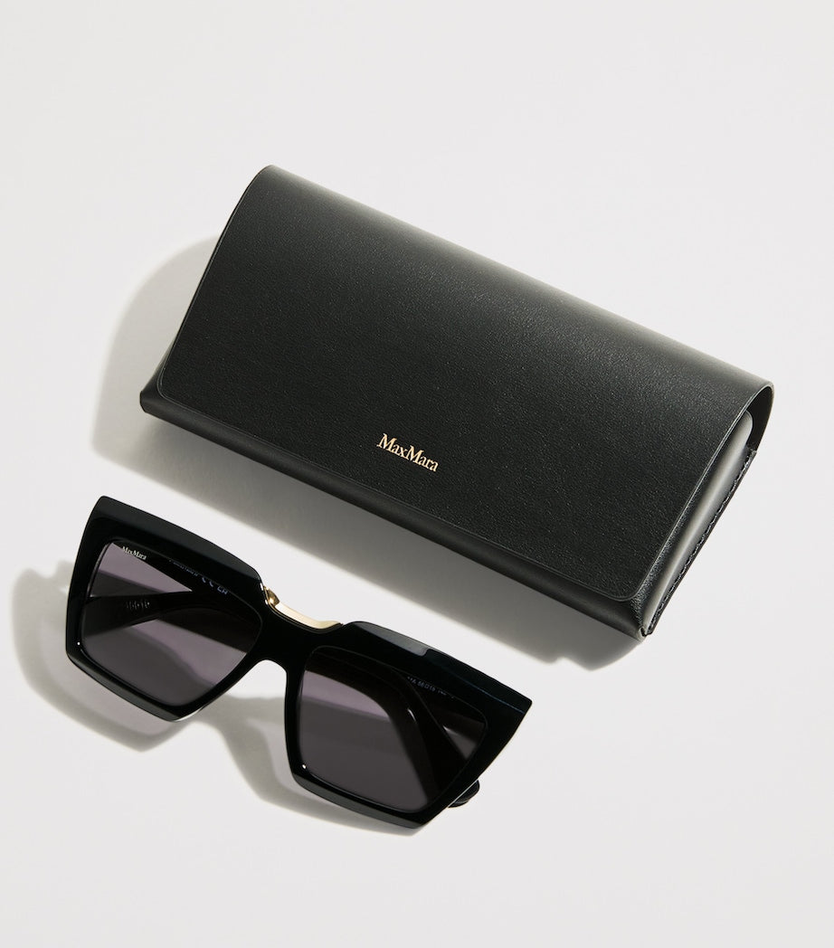 Max Mara Black Acetate Cat-Eye SPARK7 Sunglasses