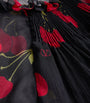 Valentino Black Silk Cherryfic Maxi Dress