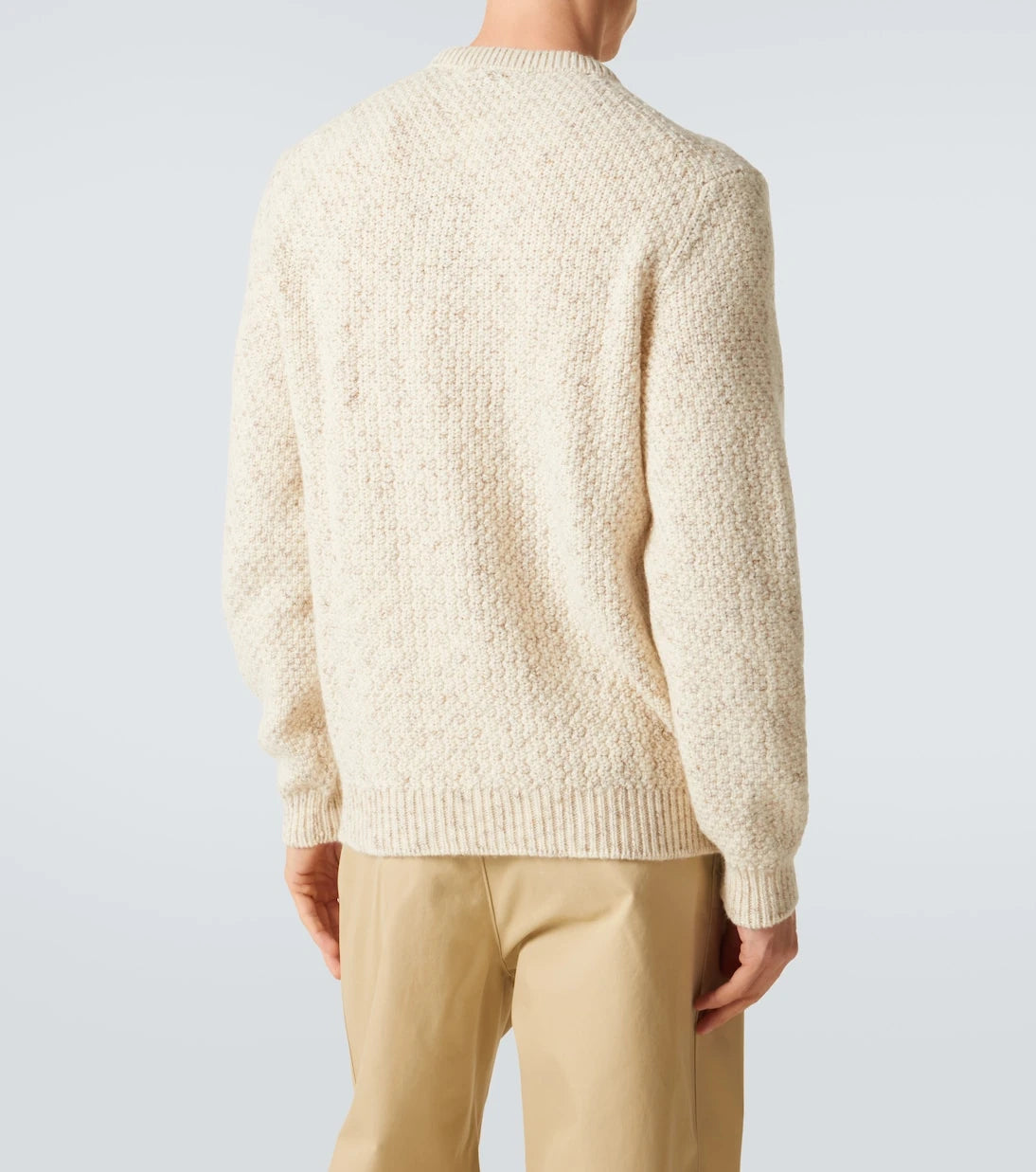Loro Piana - Ash wool, cashmere, linen, and silk sweater