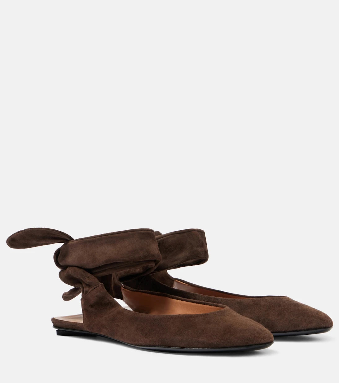 The Attico - Cloe suede slingback flats