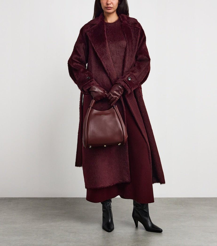 Max Mara Red Mohair-Blend Sweater