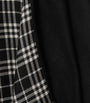 Burberry Black Wool Reversible Check Cape