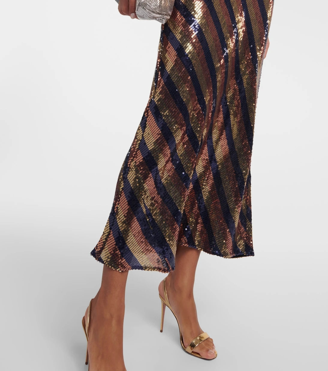 Rixo - Sequined halterneck open-back gown