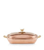 Historia Hammered Copper Oval Casserole (38cm)