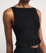 Black Knitted Crop Top