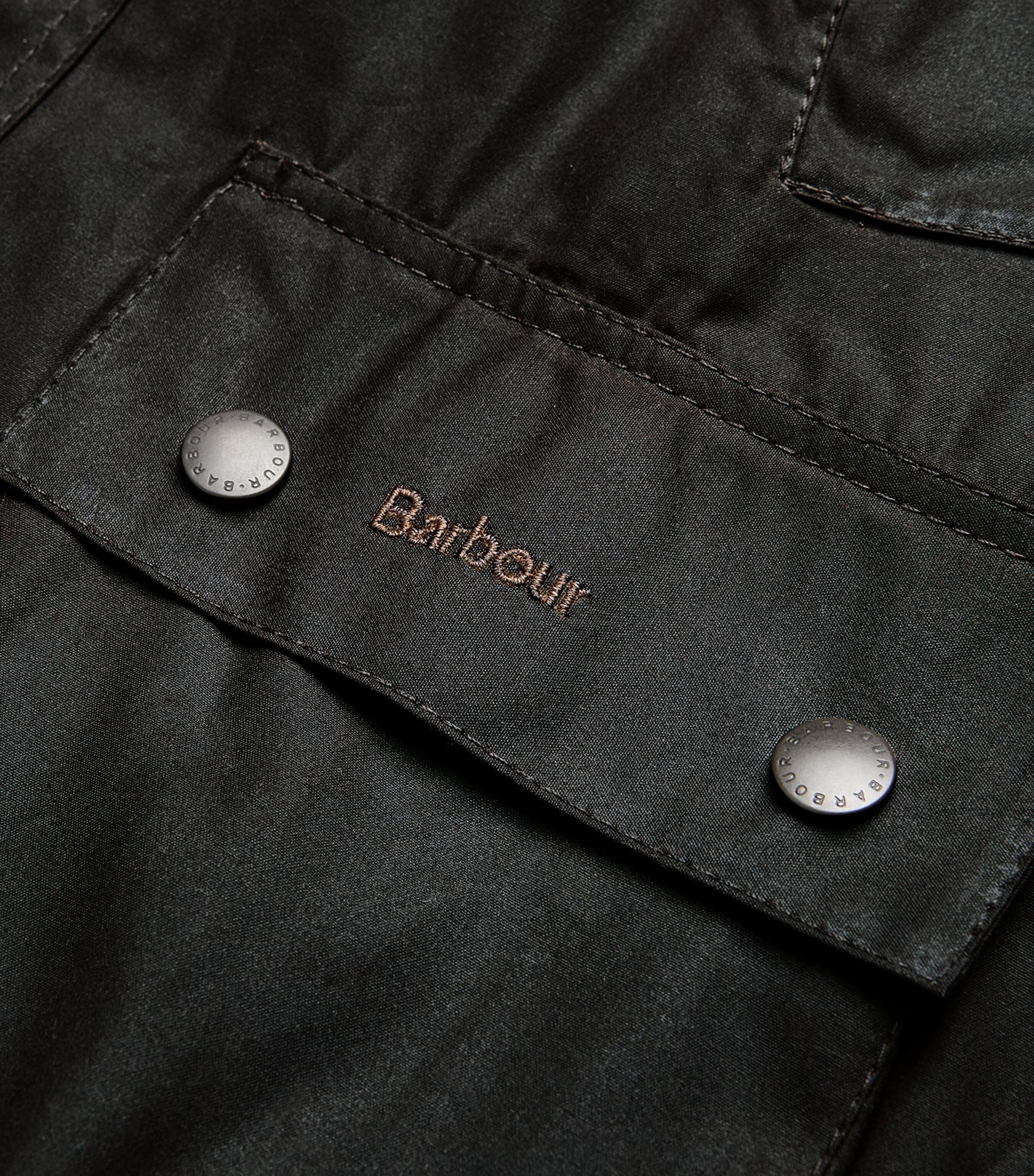 Barbour Green Waxed Bedale Jacket