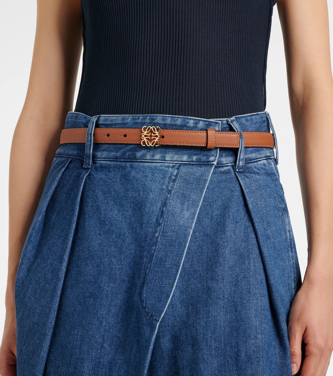 Loewe - Anagram leather belt