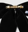 Prada Black Velvet Bow Hair Clip