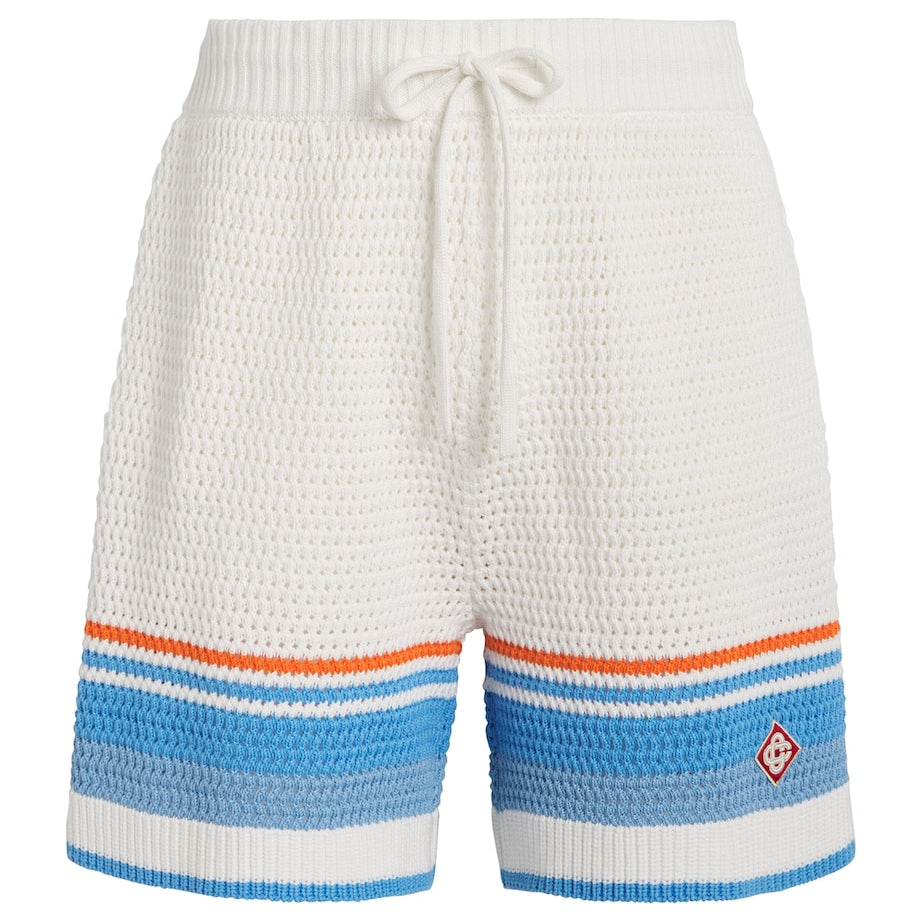 Cotton Chevron Crochet Shorts