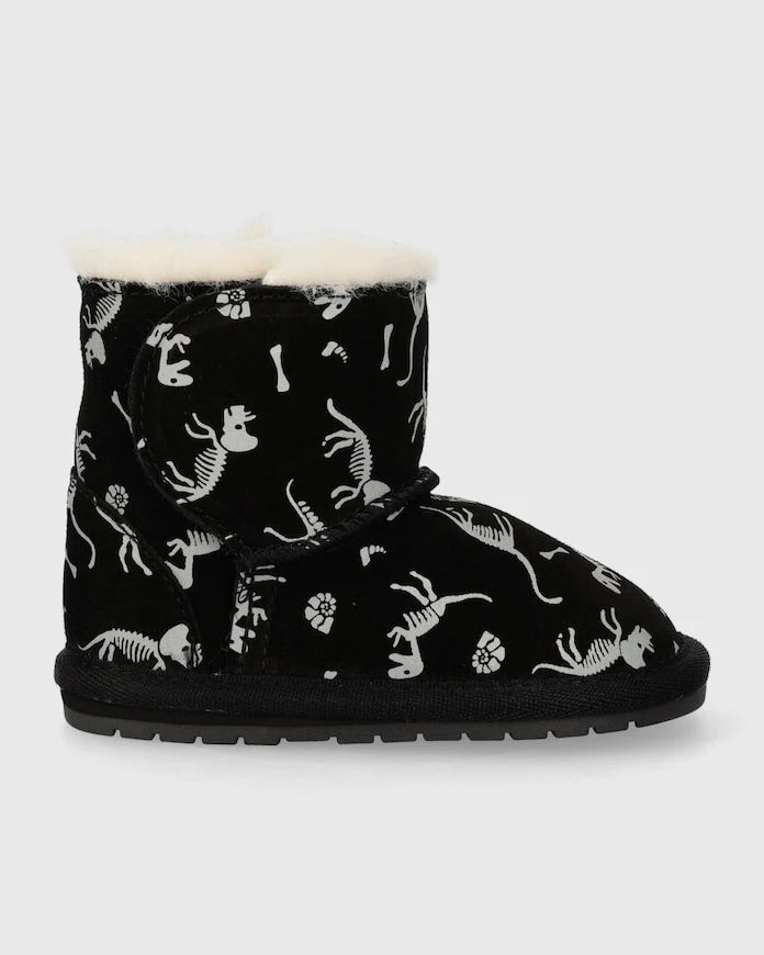 Бебешки велурени обувки Emu Australia Toddle Reflective Dino