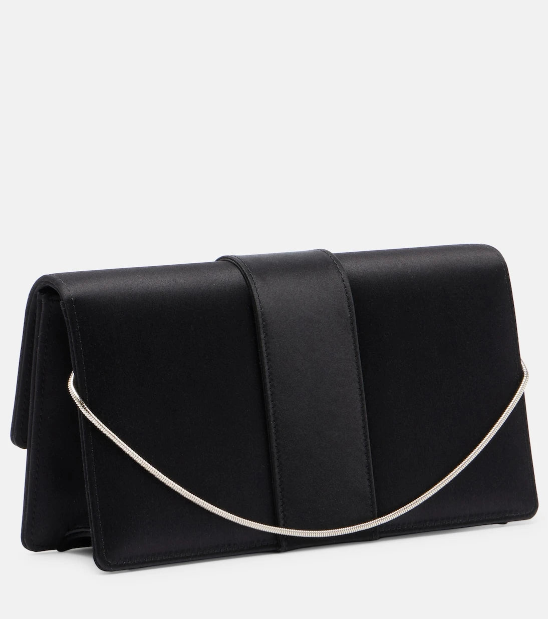Manolo Blahnik - Maycapjou satin clutch