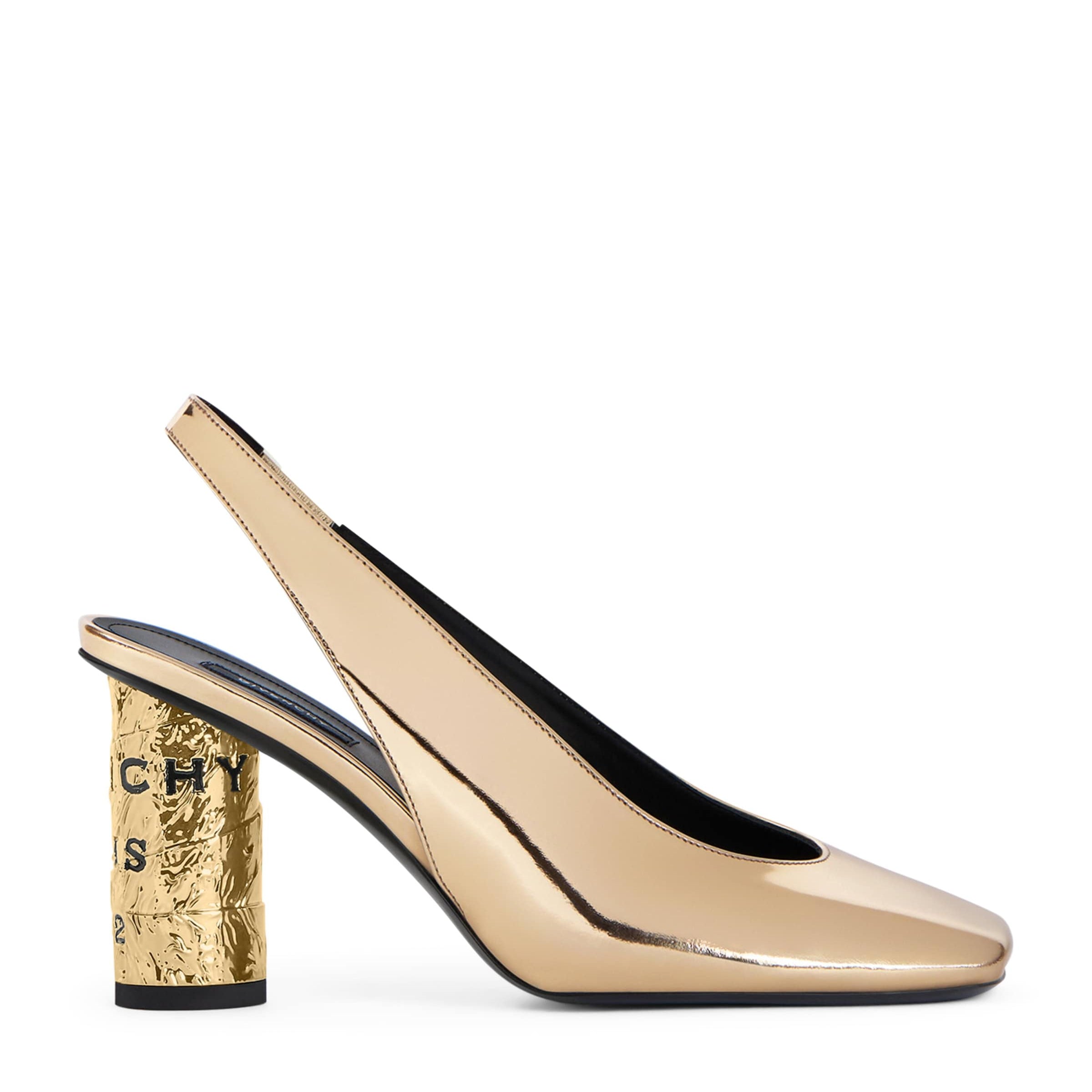 Leather Slingback Heels 85