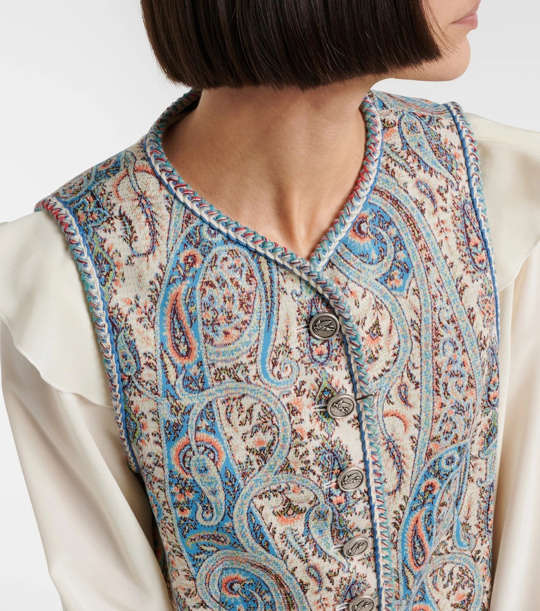Etro - سترة من مزيج القطن الجاكار بنقشة بيزلي