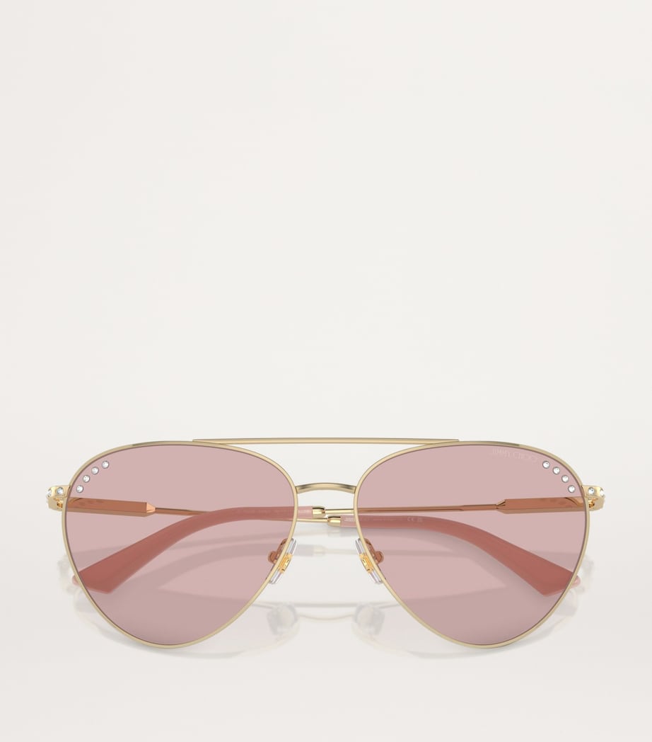 Jimmy Choo Gold Steel JC4002B Sunglasses