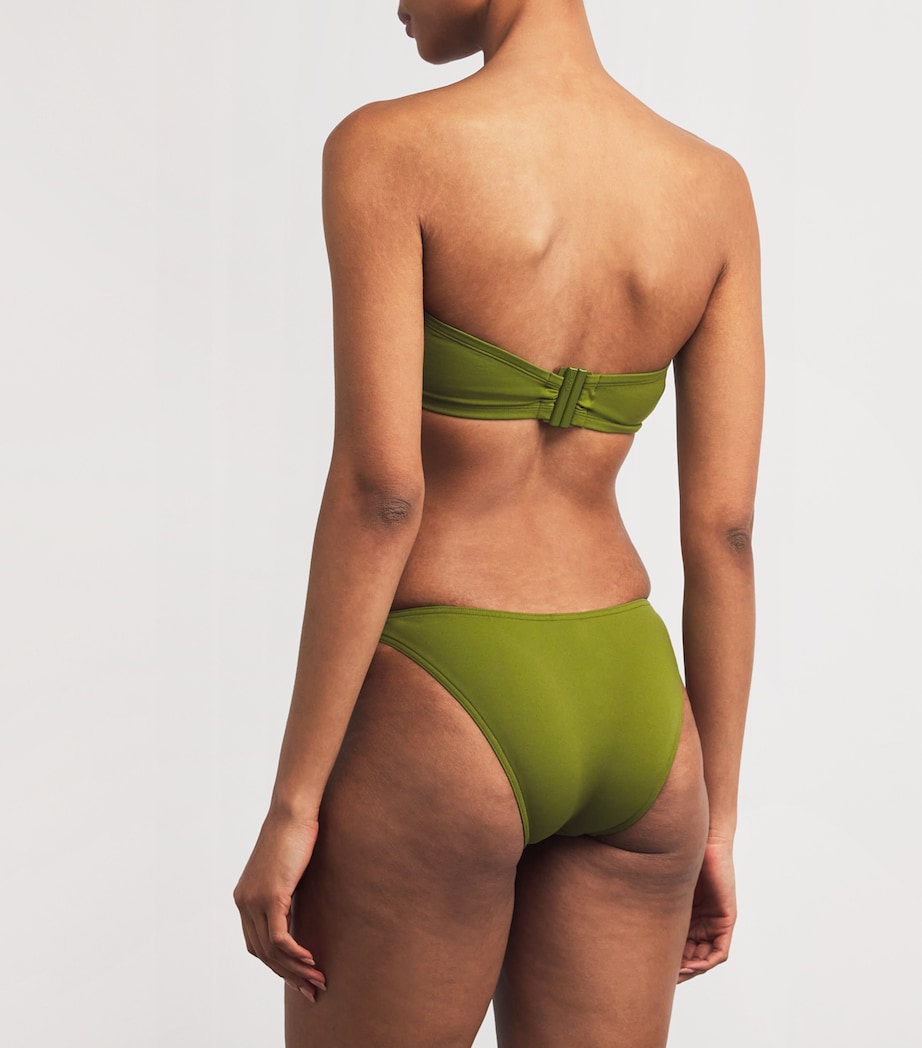 Green Show Bandeau Bikini Top