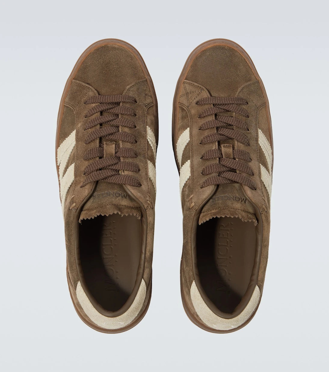 Moncler - Monaco2 süet ve deri sneaker'lar
