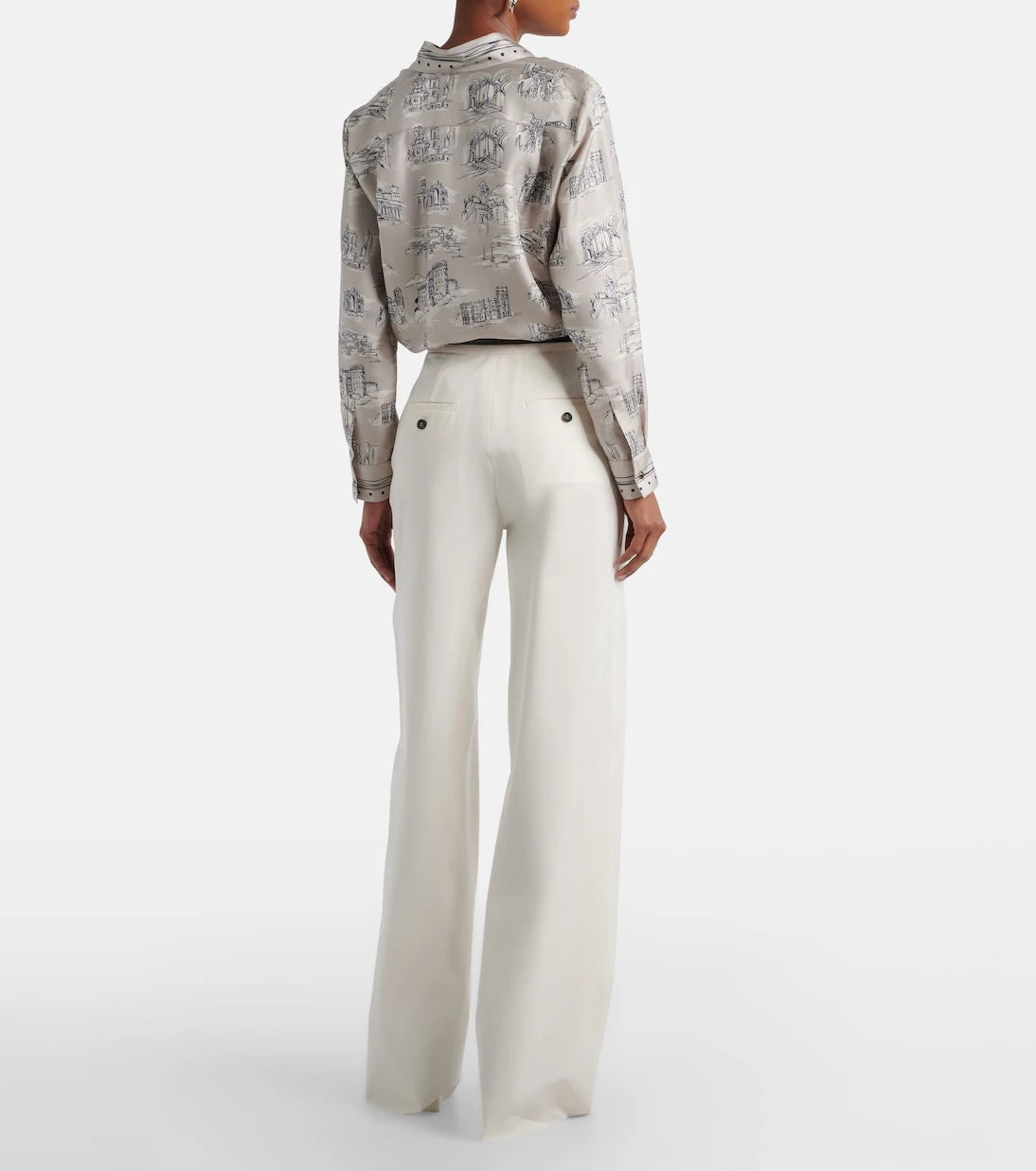 Max Mara - Dentice cotton-blend straight pants